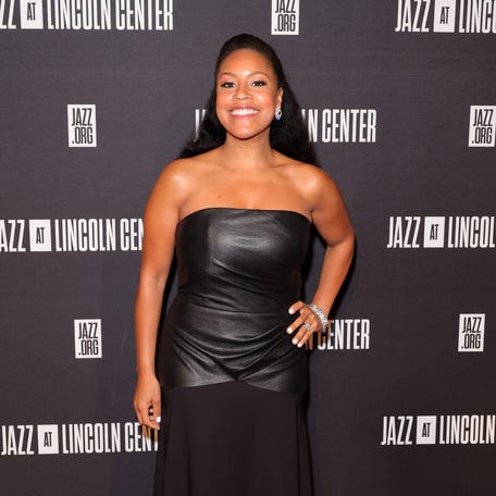 Sheinelle Jones attends the 2022 Jazz at Lincoln Center Gala, Body and Soul: America Rises Through the Arts, at Jazz at Lincoln Center on April 13, 2022, in New York City.