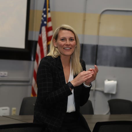 Katie Kuester is the Army women's basketball head coach. ARMY ATHLETICS