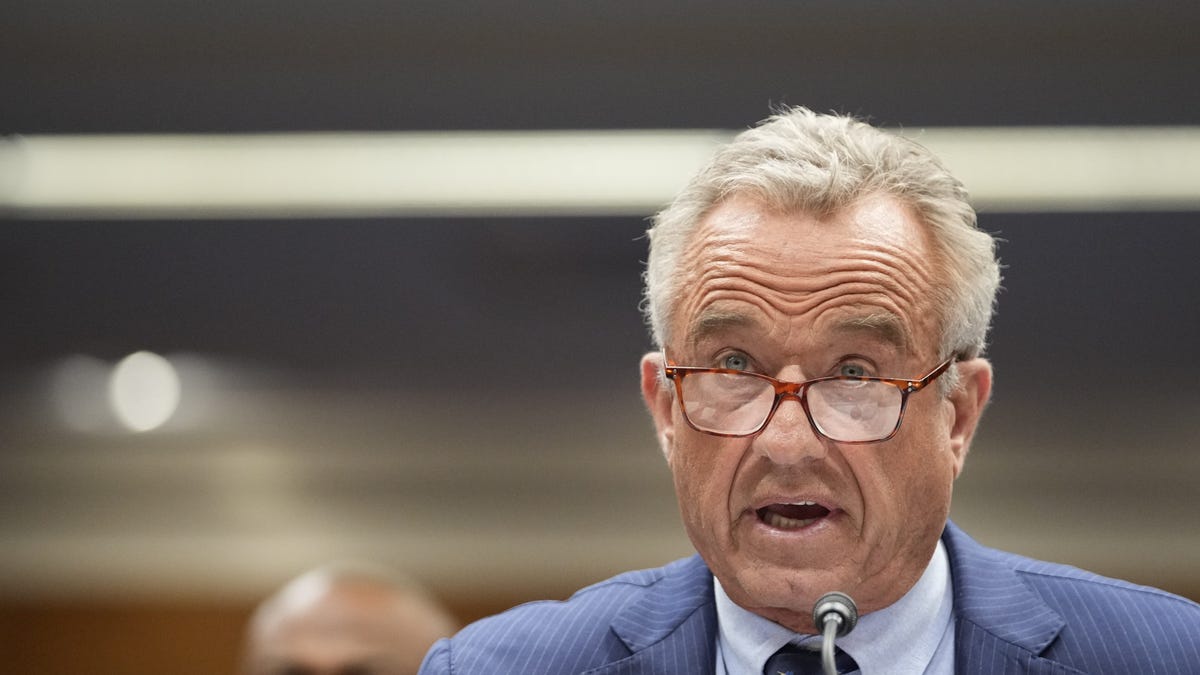 Robert F. Kennedy, Jr., Secretary of the Department of Health and Human Services, testifies in front of the Senate Committee on Appropriations Subcommittee on Departments of Labor, Health and Human Services, and Education, and Related Agencies, in Washington, D.C., on May 20, 2025.