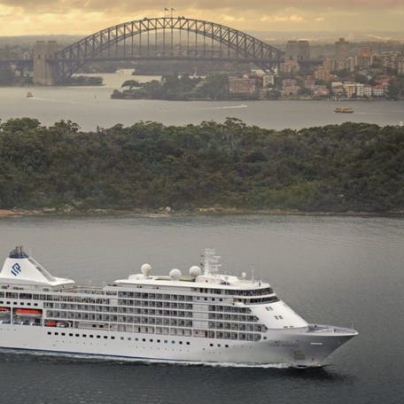Silver Whisper in Sydney Harbour, Australia.