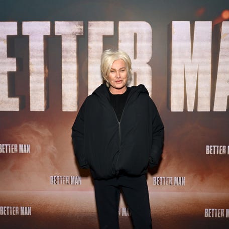 Deborra-Lee Furness attends the "Better Man" Special Screening at the Metrograph on Nov. 13, 2024, in New York.