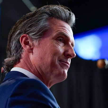 California Governor Gavin Newsom making media roundsafter the CNN Presidential Debate.