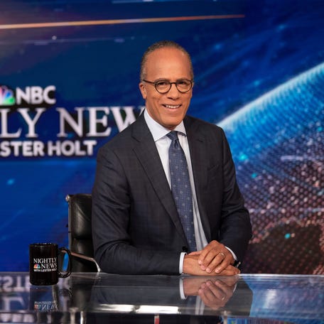 NBC evening news anchor Lester Holt on set on July 31, 2019 in New York.
