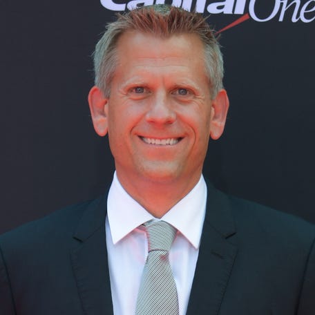 John Brenkus arrives for the 2018 ESPYS in Los Angeles.
