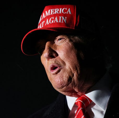 President Donald Trump speaks with reporters at Joint Base Andrews, Maryland, on May 30, 2025.