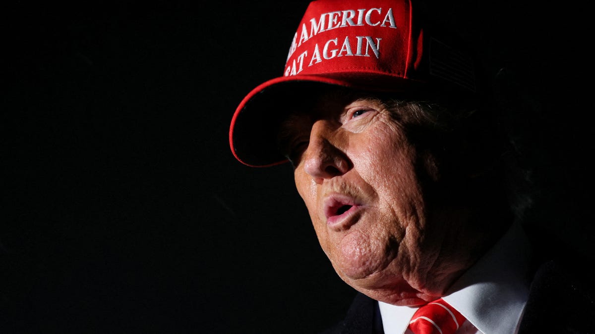 President Donald Trump speaks with reporters at Joint Base Andrews, Maryland, on May 30, 2025.