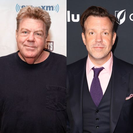 George Wendt, left, and Jason Sudeikis