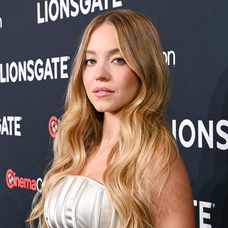 Sydney Sweeney attends the Lionsgate presentation during 2025 CinemaCon at Caesars Palace on April 1, 2025, in Las Vegas.