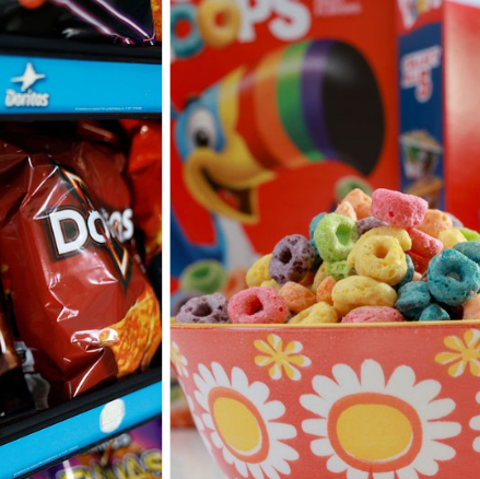Food and drink products like Doritos, Froot Loops and Mountain Dew would require warning labels under a new Texas law.