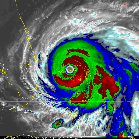 Floridians feared Hurricane Dorian was headed for the Sunshine State before it curved northward to make landfall over North Carolina's Outer Banks. Dorian is seen on satellite in this image provided by the Regional and Mesoscale Meteorology Branch of NOAA/NESDIS at the Cooperative Institute for Research in the Atmosphere.