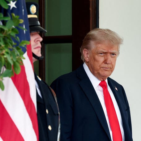 President Donald Trump at the White House on June 5, 2025. CNN reports that in its new poll, "Americans are far more likely to see Republicans than Democrats as the party with strong leaders: 40% say this descriptor applies more to the GOP, with just 16% saying it applies to the Democrats. They're also more likely to call Republicans the party that can get things done by 36% to 19%, and the party of change, by 32% to   25%."