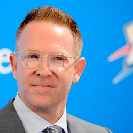 Thunder general manager Sam Presti has rebuilt the team since the big three - Kevin Durant, Russell Westbrook and James Harden - led Oklahoma City to the NBA Finals in 2012.