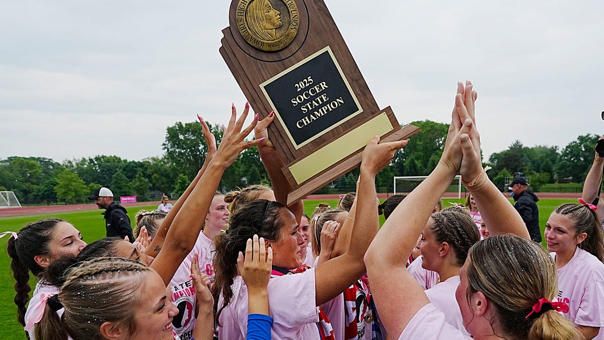 Assumption knocks off No. 1 Denver to claim 12th Iowa girls state soccer championship Assumption knocks off No. 1 Denver to claim 12th Iowa girls state soccer championship