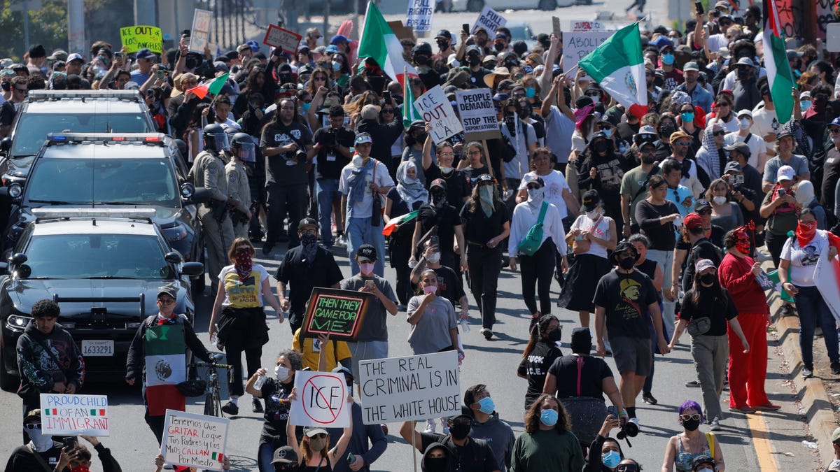 Los Angeles Protests Immigration Sweeps ICE