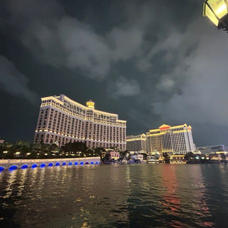 Two people were found with gunshot wounds near the Bellagio Fountain in Las Vegas on Sunday, June 8, after what police believe started as a conflict over social media between the victims and suspect.