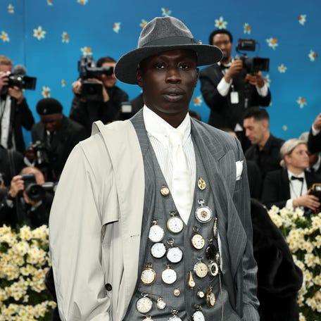 Khaby Lame attends the 2025 Met Gala Celebrating "Superfine: Tailoring Black Style" at Metropolitan Museum of Art on May 5, 2025, in New York City.