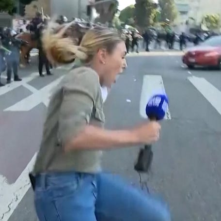Australian journalist shot with a rubber bullet in Los Angeles