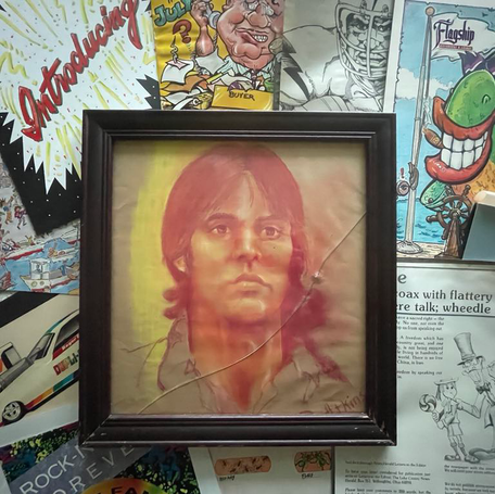 A collage of Doug Atkins' artistic works.