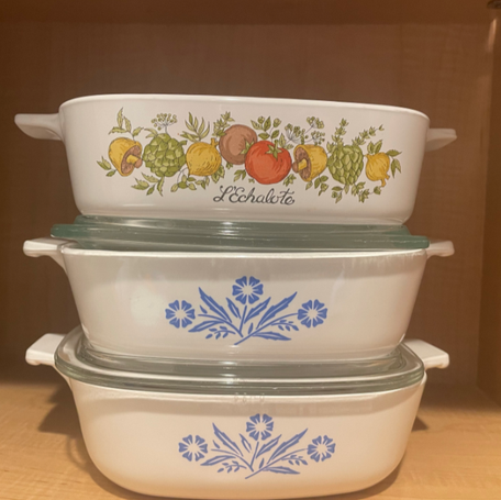 Pyrex dishes have become cool again.