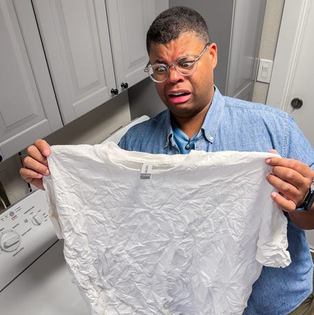 No iron? No problem. Here's an easy hack to get wrinkles out of shirts quickly.