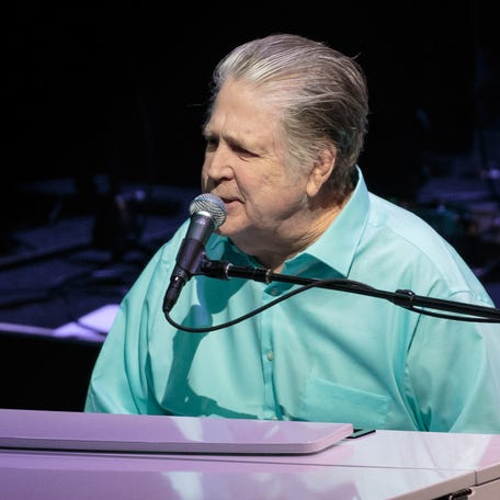 Brian Wilson performs on the Pet Sounds: The Final Performances Tour on May 13, 2017, in Austin, Texas.