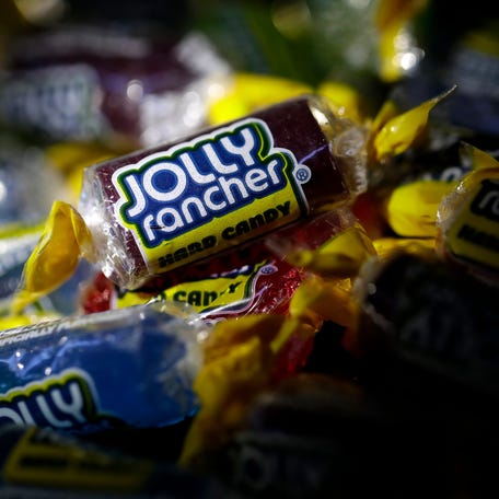 A pile of Jolly Ranchers candy pictured on July 12, 2023.