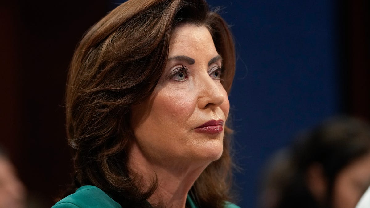 Gov. Kathy Hochul (D-NY) testifies in front of the House Committee on Oversight and Government Reform during a hearing on state immigration enforcement policy in Washington, D.C., on June 12, 2025.