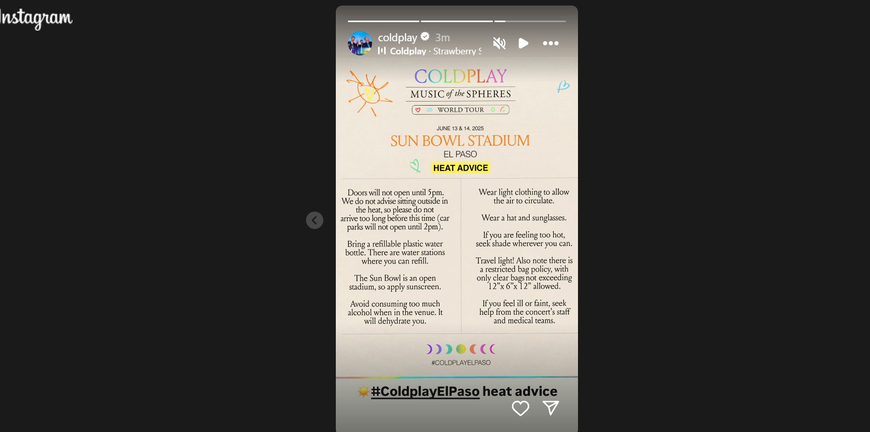 Coldplay sharing heat tips Coldplay sharing heat tips