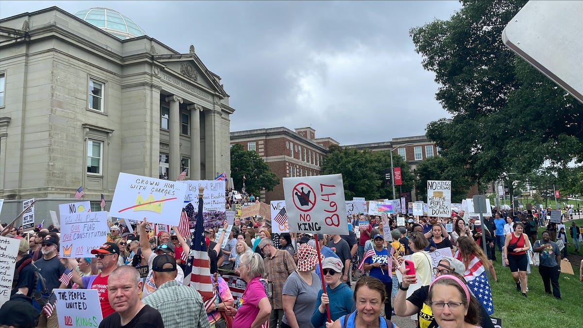'No Kings' protests across Ohio denounce President Donald Trump on his ...
