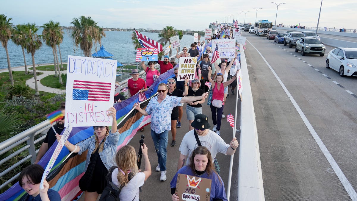 'No Kings' organizers say protests drew large crowds: Here are their ...
