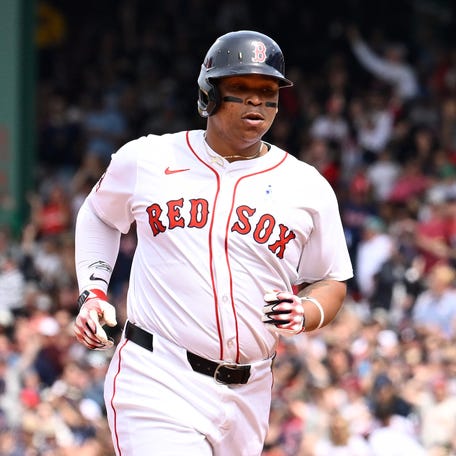 Rafael Devers made his MLB debut for the Red Sox in 2017.