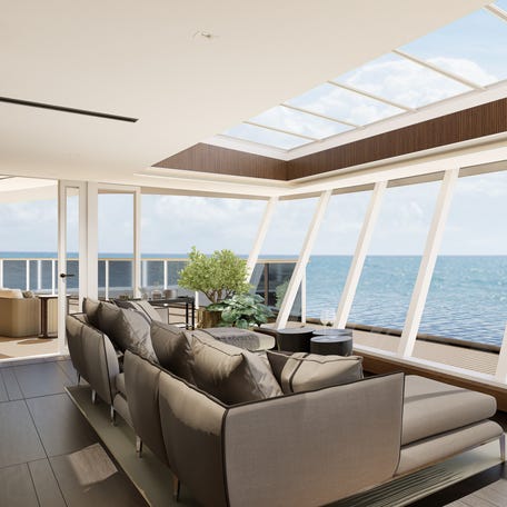 The Skyview Regent Suite will debut on Regent Seven Seas Cruises' new ship, Seven Seas Prestige.