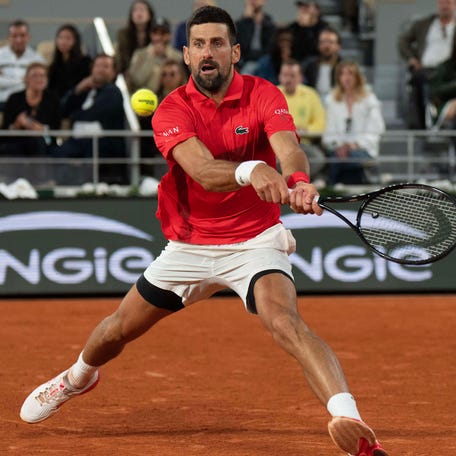 Novak Djokovic of Serbia
