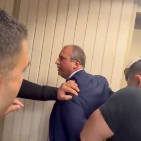Federal agents on June 17, 2025, arrest New York City comptroller and Democratic mayoral candidate Brad Lander as he attempted to escort a man out of immigration court.