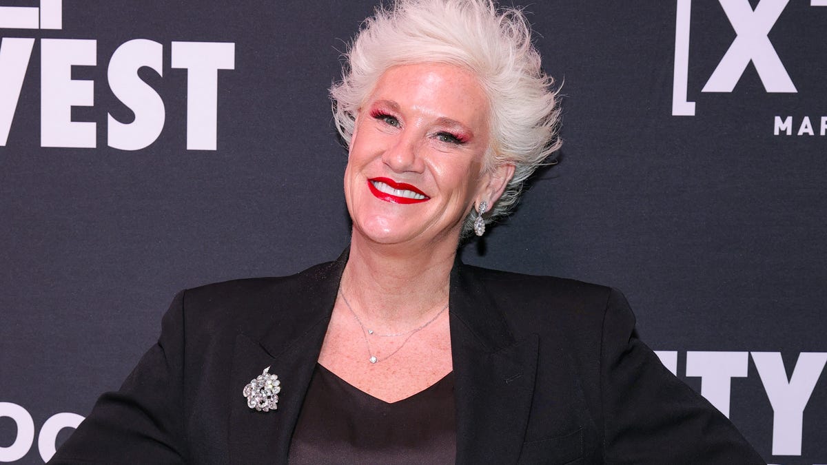 Anne Burrell attends City Harvest Presents The 2025 Gala: Carnaval at Cipriani 42nd Street in New York City on April 22, 2025.