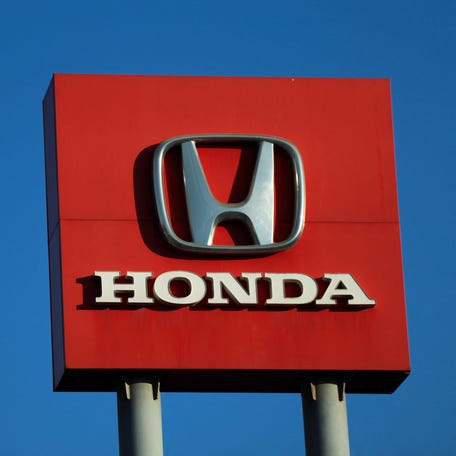 The logo of Honda is pictured in Cuautitlan Izcalli, Mexico, January 30, 2025