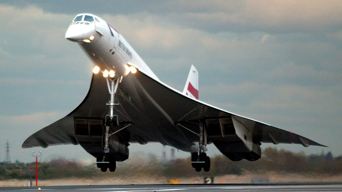 The last-ever commercial Concorde flight carrying fare-paying passengers arrives at John F. Kennedy International Airport in New York. British Airways flight BA001, touched down three hours and twenty minutes after leaving London's Heathrow airport on Oct. 23, 2003.