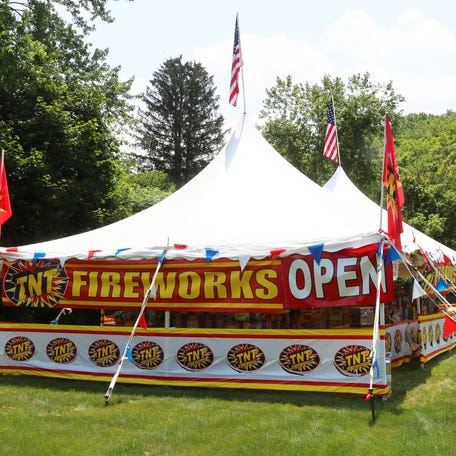 The TNT Fireworks tent located on Route 299 in Highland on June 23, 2025. I