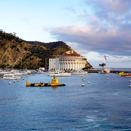 The historic Avalon Casino in Catalina Island.