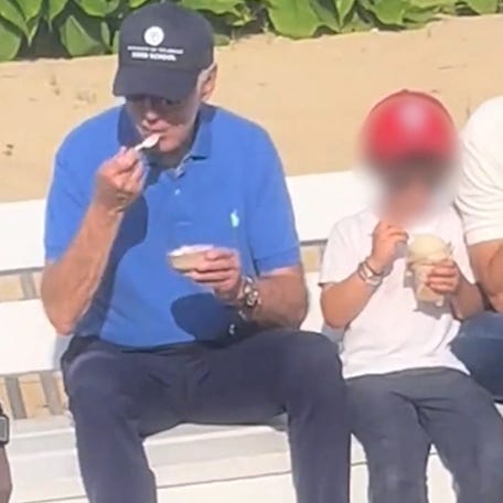 Joe Biden has ice cream date with son, grandson on the Delaware boardwalk