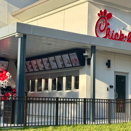 Chick-fil-A's latest restaurant in Palm Beach County is located at the northeast corner of Hypoluxo Road and Military Trail near Lake Worth Beach.