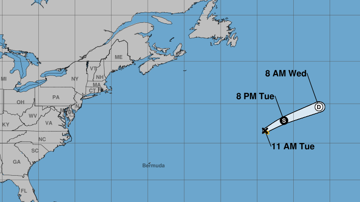 Tropical Storm Andrea became the first named storm of the 2025 Atlantic hurricane season on June 24, according to the National Hurricane Center.