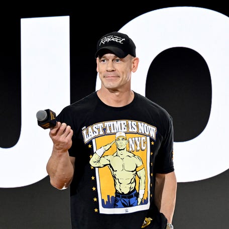 John Cena speaks onstage during Fanatics Fest NYC 2025 at Javits Center on June 21, 2025 in New York City.