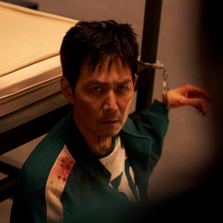 Lee Jung-jae as Seong Gi-hun (Player 456) in Season 3 of "Squid Game."
