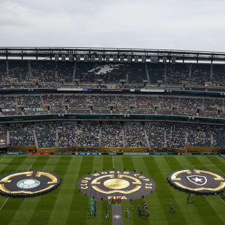 General view inside the stadium before a round of 16 match of the 2025 FIFA Club World Cup at Lincoln Financial Field.