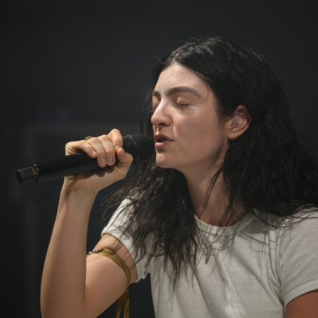 GLASTONBURY, ENGLAND - JUNE 27: New Zealand singer/songwriter Lorde performs on the Woodsies stage during day three of Glastonbury festival 2025 at Worthy Farm, Pilton on June 27, 2025 in Glastonbury, England. Established by Michael Eavis in 1970, Glastonbury has grown into the UK's largest music festival, drawing over 200,000 fans to enjoy performances across more than 100 stages. In 2026, the festival will take a fallow year, a planned pause to allow the Worthy Farm site time to rest and   recover. (Photo by Leon Neal/Getty Images)
