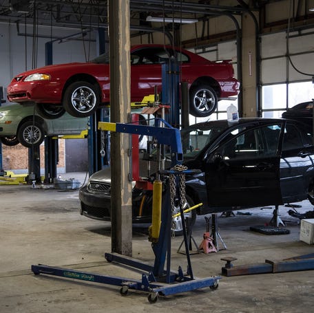 My Mechanics Place in Livonia offers lifts, stalls and paint booth for car DIYers, Thursday, April 11, 2019.
