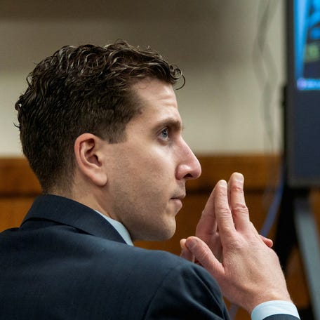 Bryan Koberger, who is accused of killing four University of Idaho students, listens during a hearing to overturn his grand jury indictment in Moscow, Idaho, U.S., October 26, 2023.