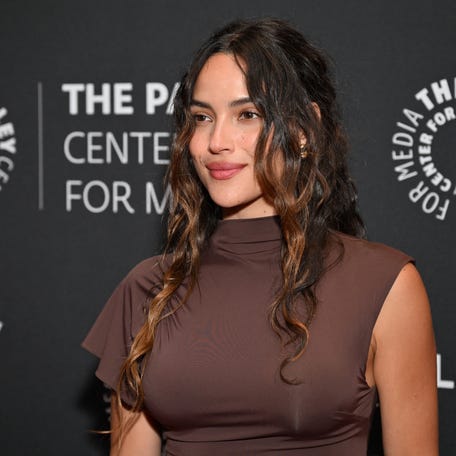 Adria Arjona attends PaleyLive "An Evening with Andor" at the Writers Guild Theater in Beverly Hills, California, on May 30, 2025.