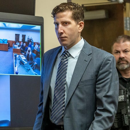 Bryan Kohberger enters the courtroom for a hearing Friday, Aug. 18, 2023, at the Latah County Courthouse in Moscow, Idaho.